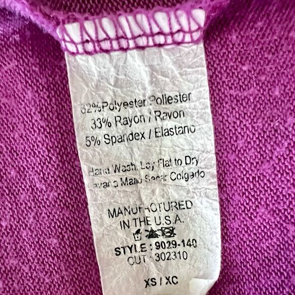 Stitchfix 41 Hawthorn Fuchsia Pink Open Front Waterfall Cardigan Size X-Small - Picture 11 of 11